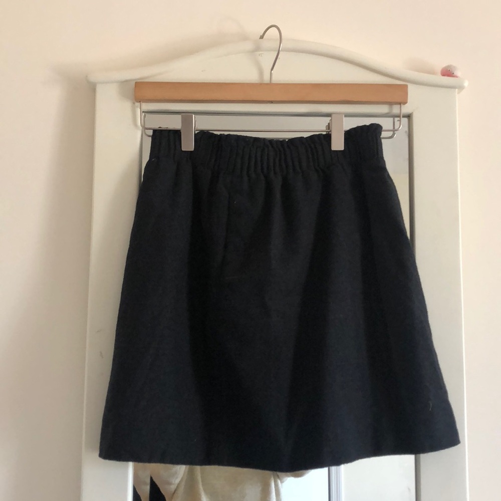 Jcrew wool mini skirt